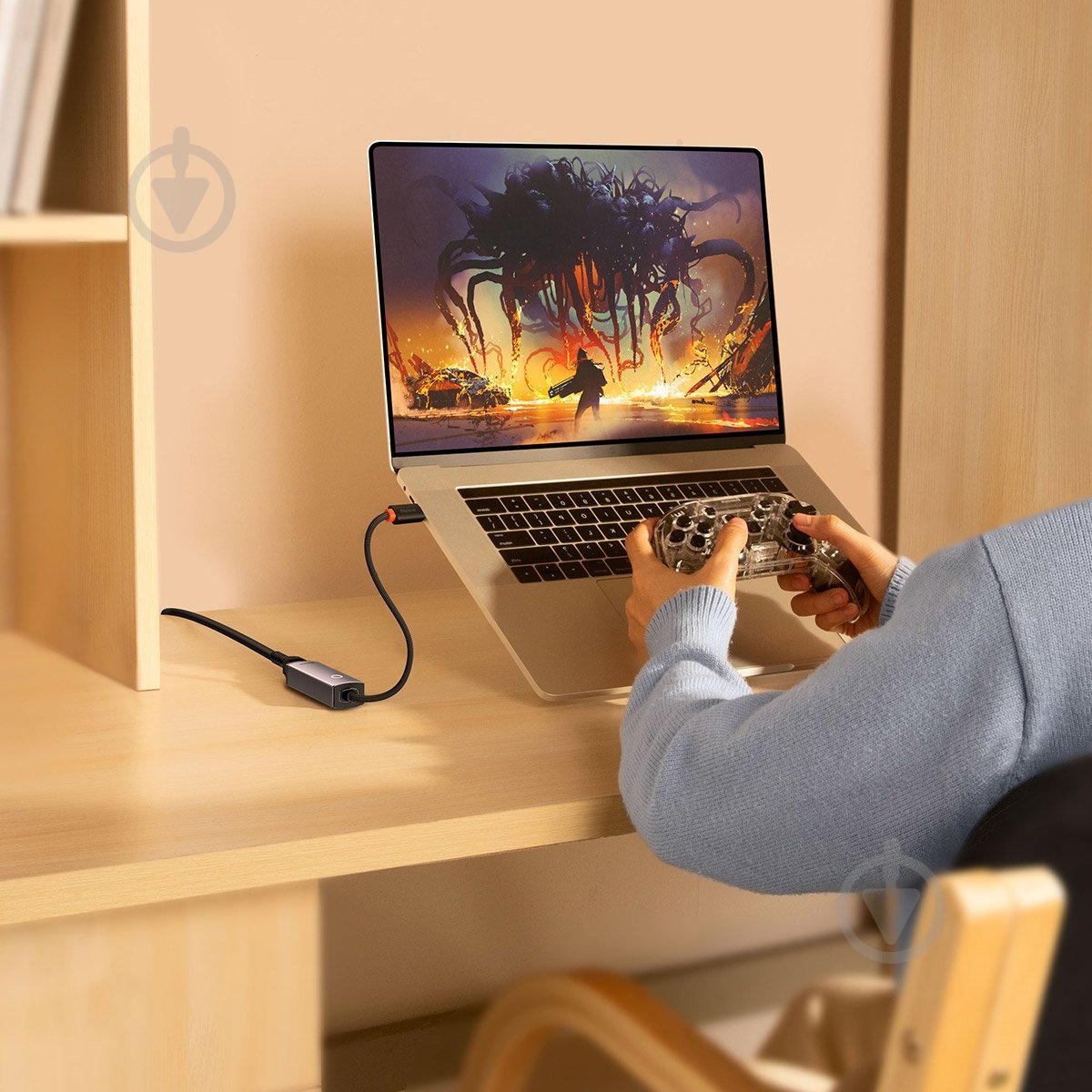 Переходник BASEUS Lite Series Type-C to RJ45 Ethernet 1000 Mbps 0,25 м grey (WKQX000313) - фото 10 Переходник BASEUS Lite Series Type-C to RJ45 Ethernet 1000 Mbps 0,25 м grey (WKQX000313) - фото 10