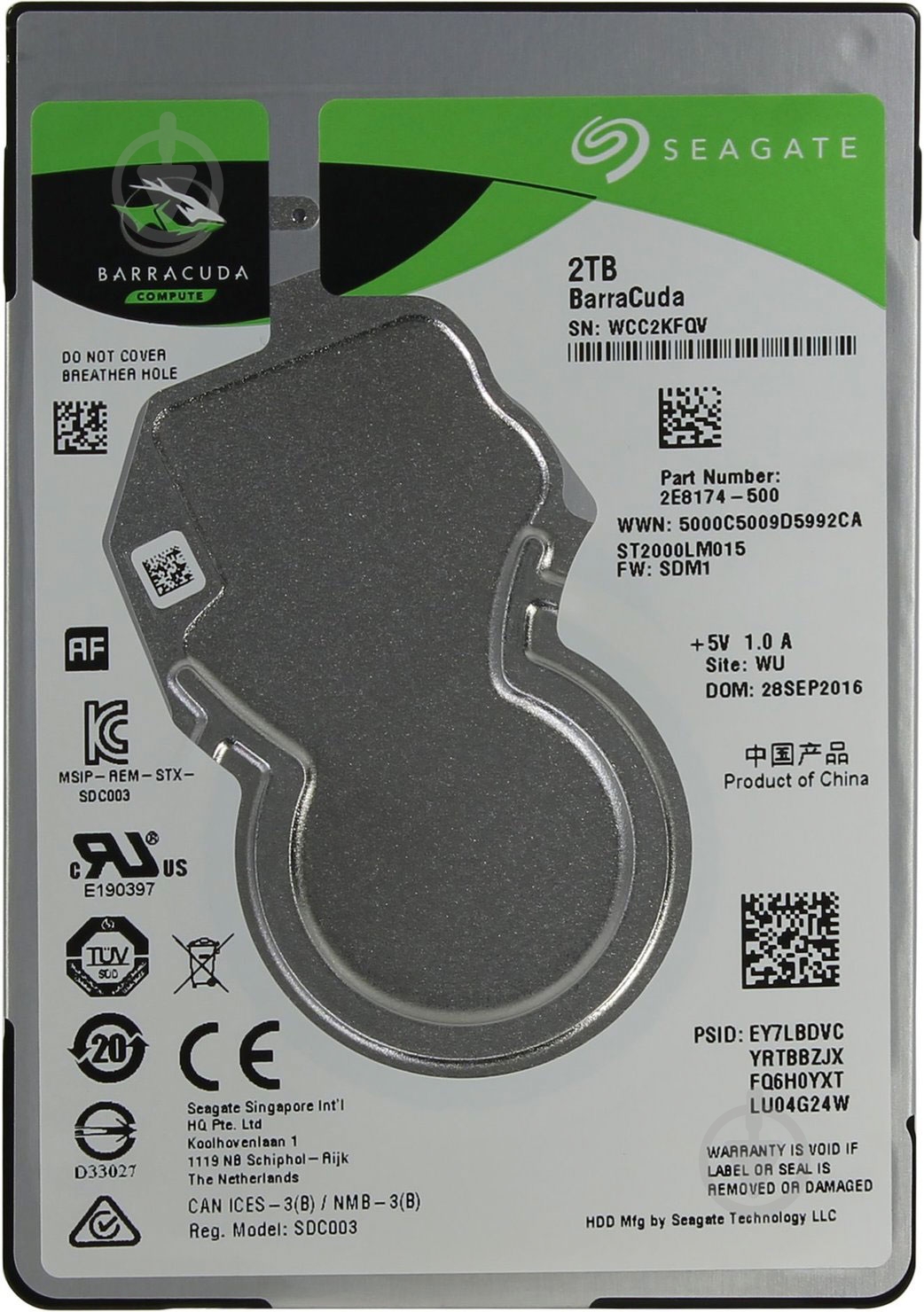 Жесткий диск Seagate 2 ТБ 2,5" SATA III (ST2000LM015) steel - фото 2 Жесткий диск Seagate 2 ТБ 2,5" SATA III (ST2000LM015) steel - фото 2