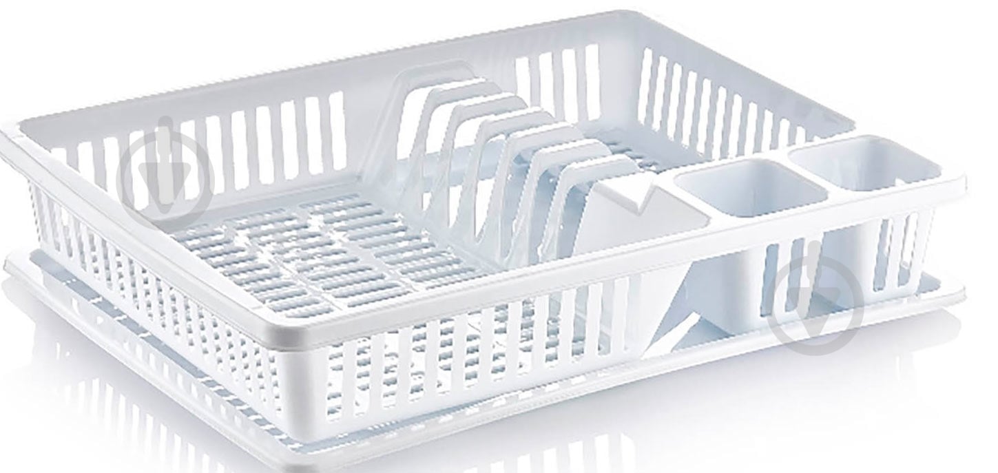 Сушка Dunya Plastik для посуды Степ в ассортименте 38,6x29,6x8 см - фото 2