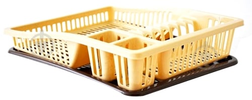 Сушка Dunya Plastik для посуды Степ в ассортименте 38,6x29,6x8 см - фото 2