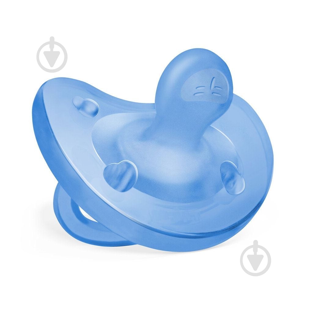 Пустышка Chicco PhysioForma Soft 6-16 мес., 1 шт. 73091.92 голубая - фото 1 Пустышка Chicco PhysioForma Soft 6-16 мес., 1 шт. 73091.92 голубая - фото 1