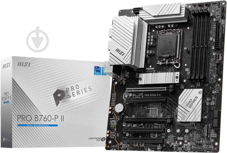 Материнская плата MSI PRO B760-P II (Socket 1700, Intel B760, ATX) - фото 5 Материнская плата MSI PRO B760-P II (Socket 1700, Intel B760, ATX) - фото 5