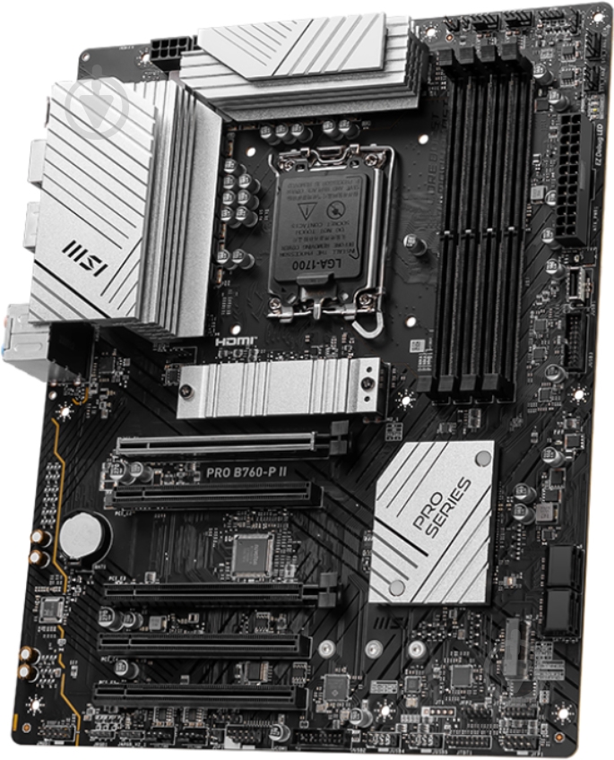 Материнская плата MSI PRO B760-P II (Socket 1700, Intel B760, ATX) - фото 3 Материнская плата MSI PRO B760-P II (Socket 1700, Intel B760, ATX) - фото 3
