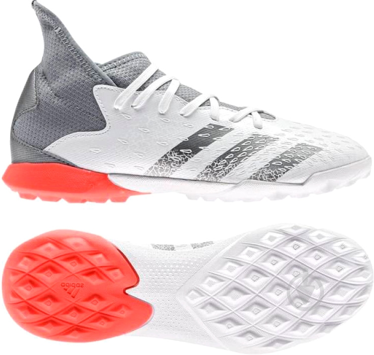 ᐉ Сороконожки Adidas PREDATOR FREAK .3 TF J FY6312 р.37 1/3 белый
