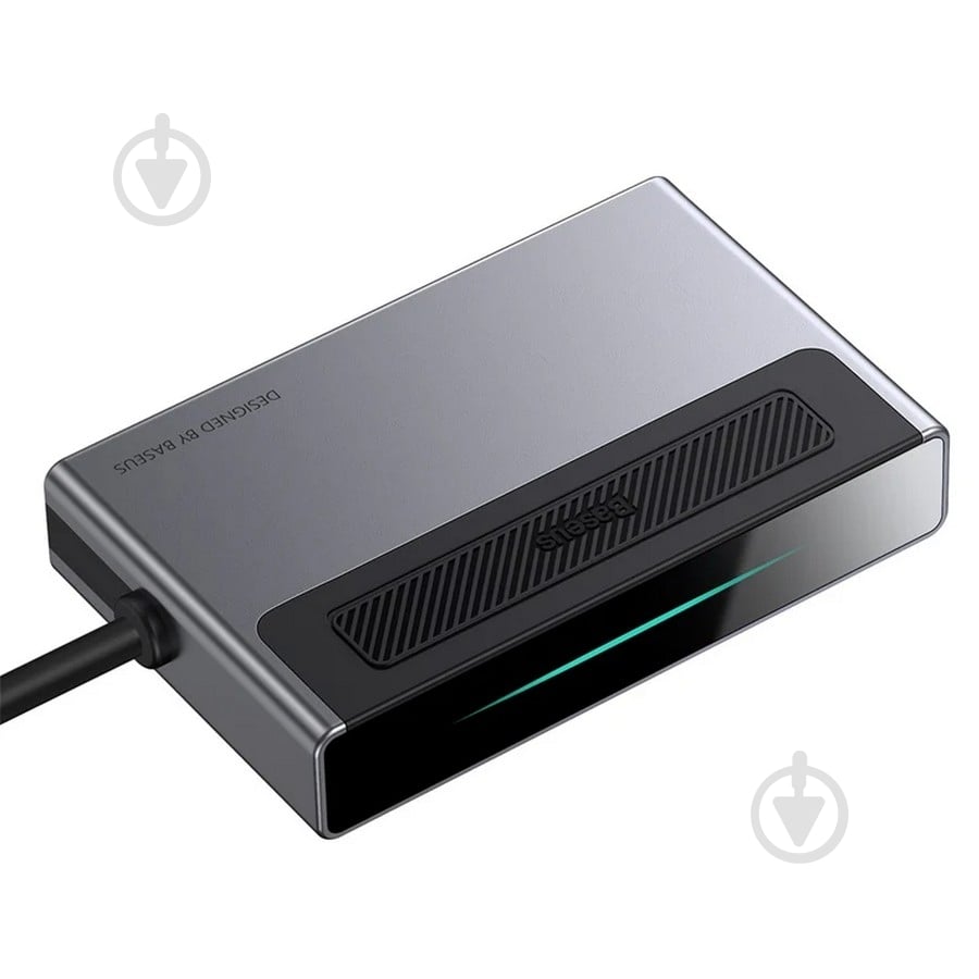 USB-хаб BASEUS Magic Multifunctional Type-C HUB with a Retractable Clip Standard Edition Space Gray (CAHUB-DA0G) - фото 2