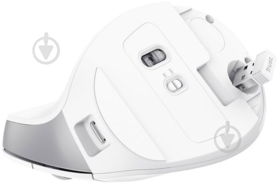 Мышка беспроводная Trust Bayo II Ergonomic Wireless white (25398) - фото 7