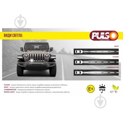 Фара робочого світла PULSO WLP-48S1F5 FLOOD 16LEDx3W/10-30V/48W/6000K 48 Вт 12 В - фото 5 Фара робочого світла PULSO WLP-48S1F5 FLOOD 16LEDx3W/10-30V/48W/6000K 48 Вт 12 В - фото 5