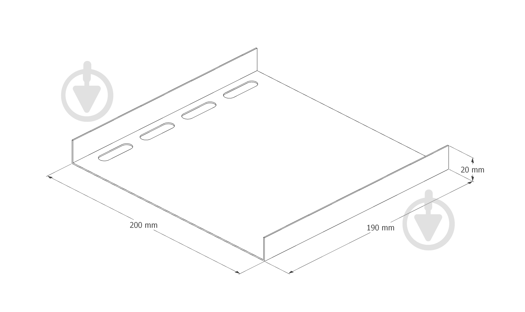 Соединитель лотка 200 мм - фото 2 Соединитель лотка 200 мм - фото 2