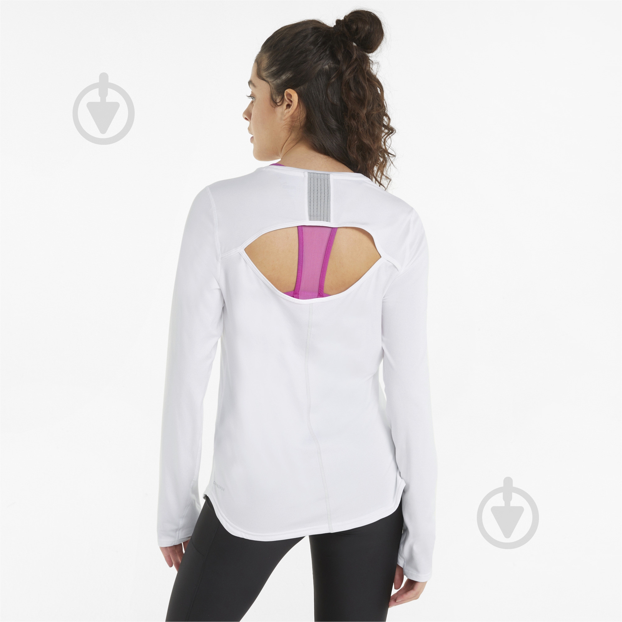 Футболка Puma RUN Cloudspun MARATHON LS 52137602 р.M белый - фото 2 Футболка Puma RUN Cloudspun MARATHON LS 52137602 р.M белый - фото 2