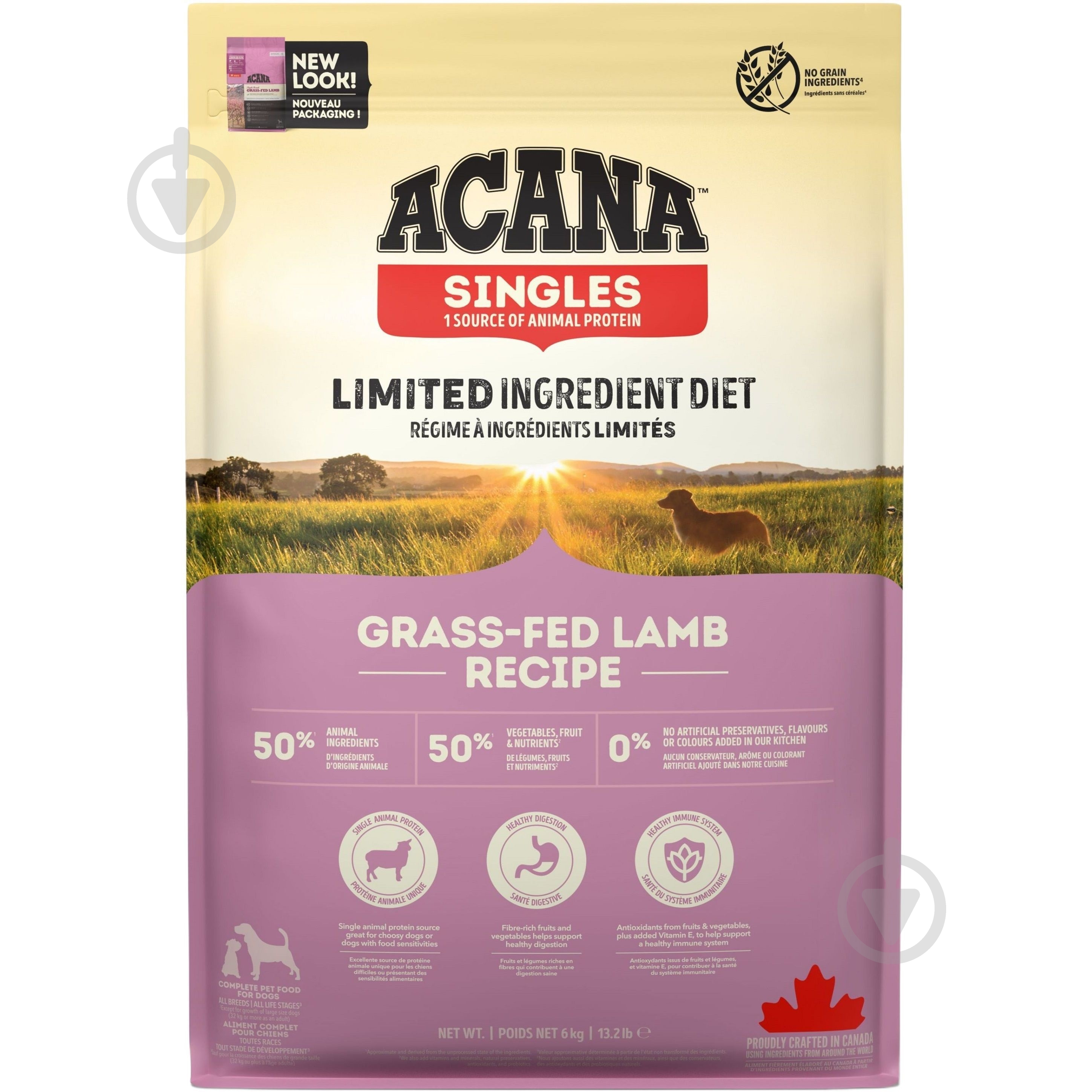 Корм сухой Acana Grass-Fed Lamb 6 кг - фото 1