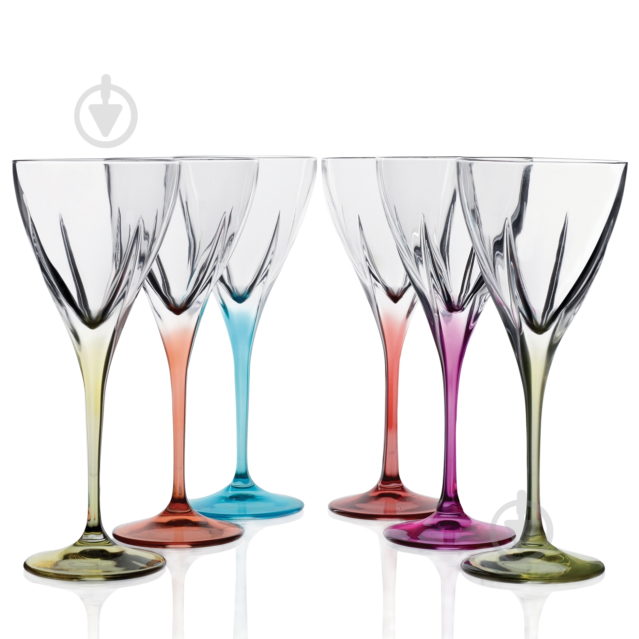 Бокал для вина RCR Fusion Colour 250 мл 6 шт. - фото 1 Бокал для вина RCR Fusion Colour 250 мл 6 шт. - фото 1