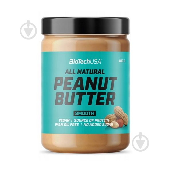 Арахисовая паста BioTechUSA Peanut Butter Хрустящий 400 г - фото 1