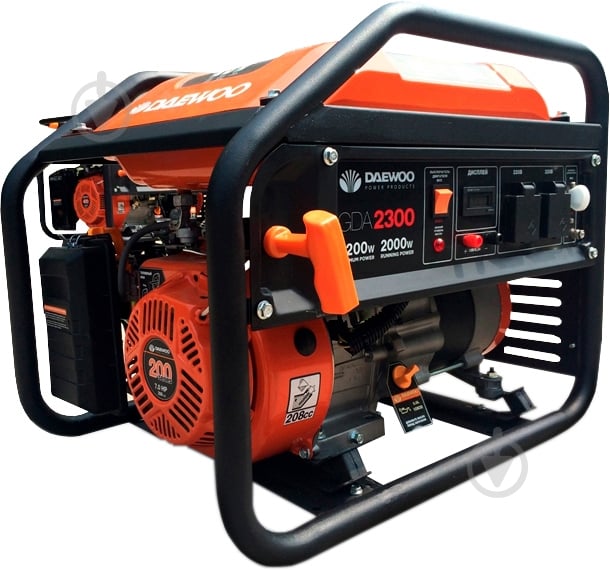 Генератор бензиновый Daewoo 2 кВт / 2,2 кВт 230 В GDA 2300 - фото 1