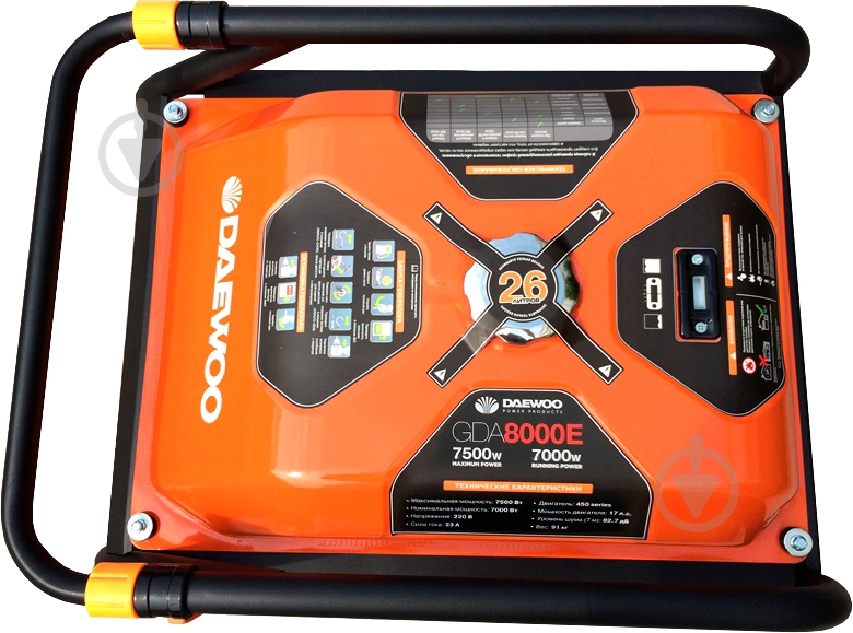 Генератор бензиновый Daewoo 7 кВт / 7,5 кВт 230 В GDA 8000E - фото 7