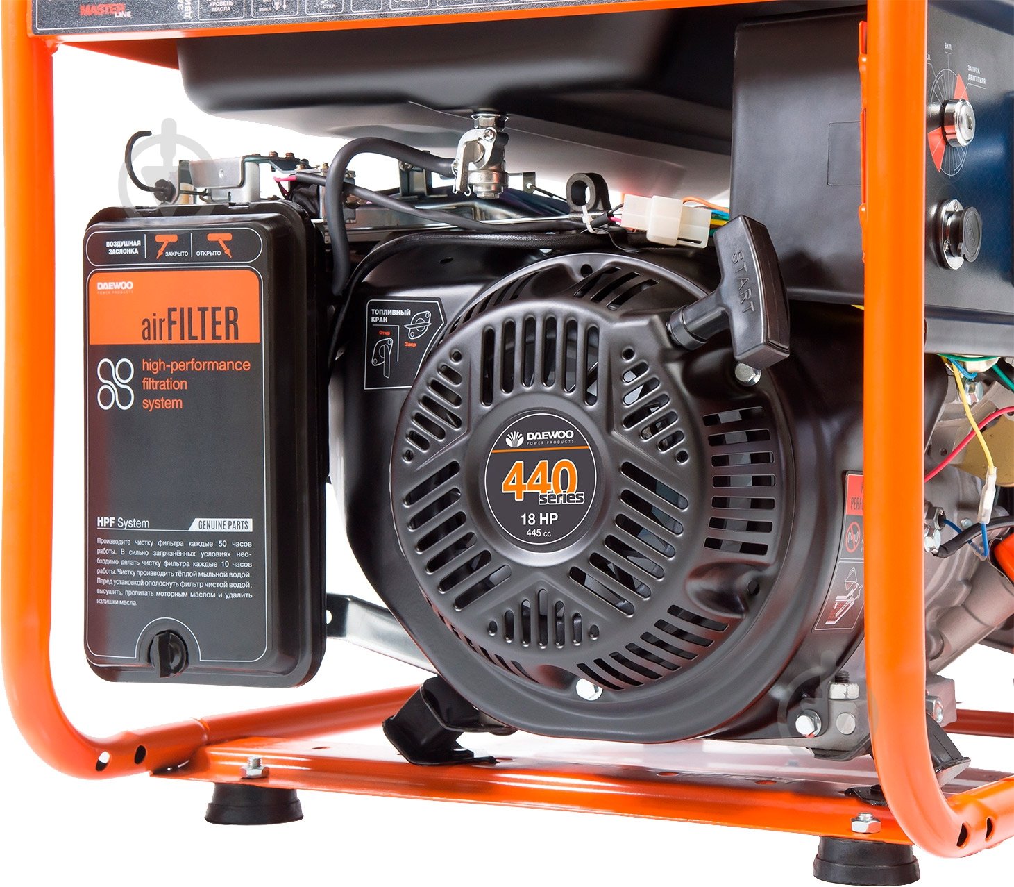 Генератор бензиновый Daewoo 7 кВт / 7,5 кВт 380 В GDA 8500DPЕ-3 - фото 7 Генератор бензиновый Daewoo 7 кВт / 7,5 кВт 380 В GDA 8500DPЕ-3 - фото 7