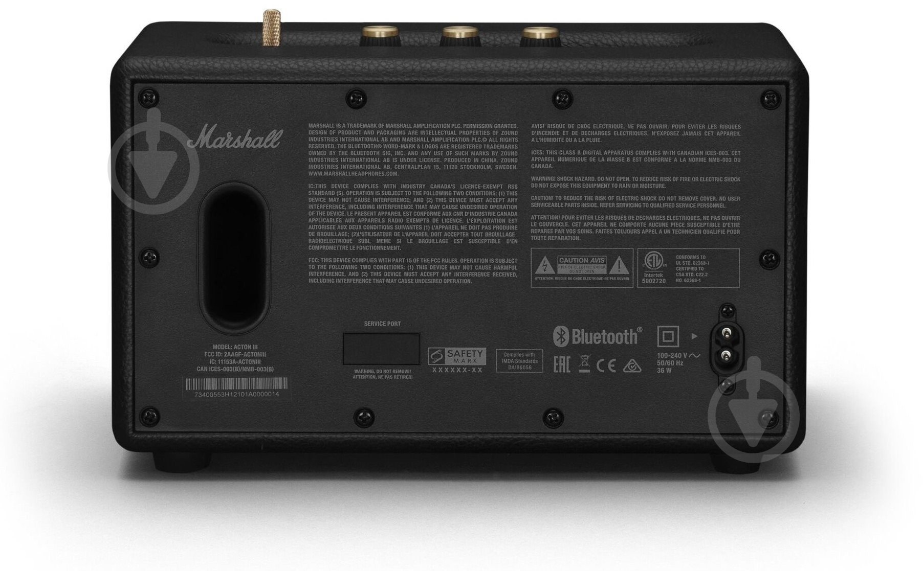 Акустическая система Marshall Loud Speaker Acton III Bluetooth 2.1 black (1006004) - фото 2