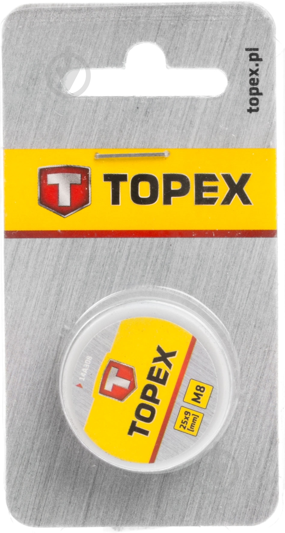 Плашка M8 25 x 9 мм Topex 1 шт. 14A308 - фото 3