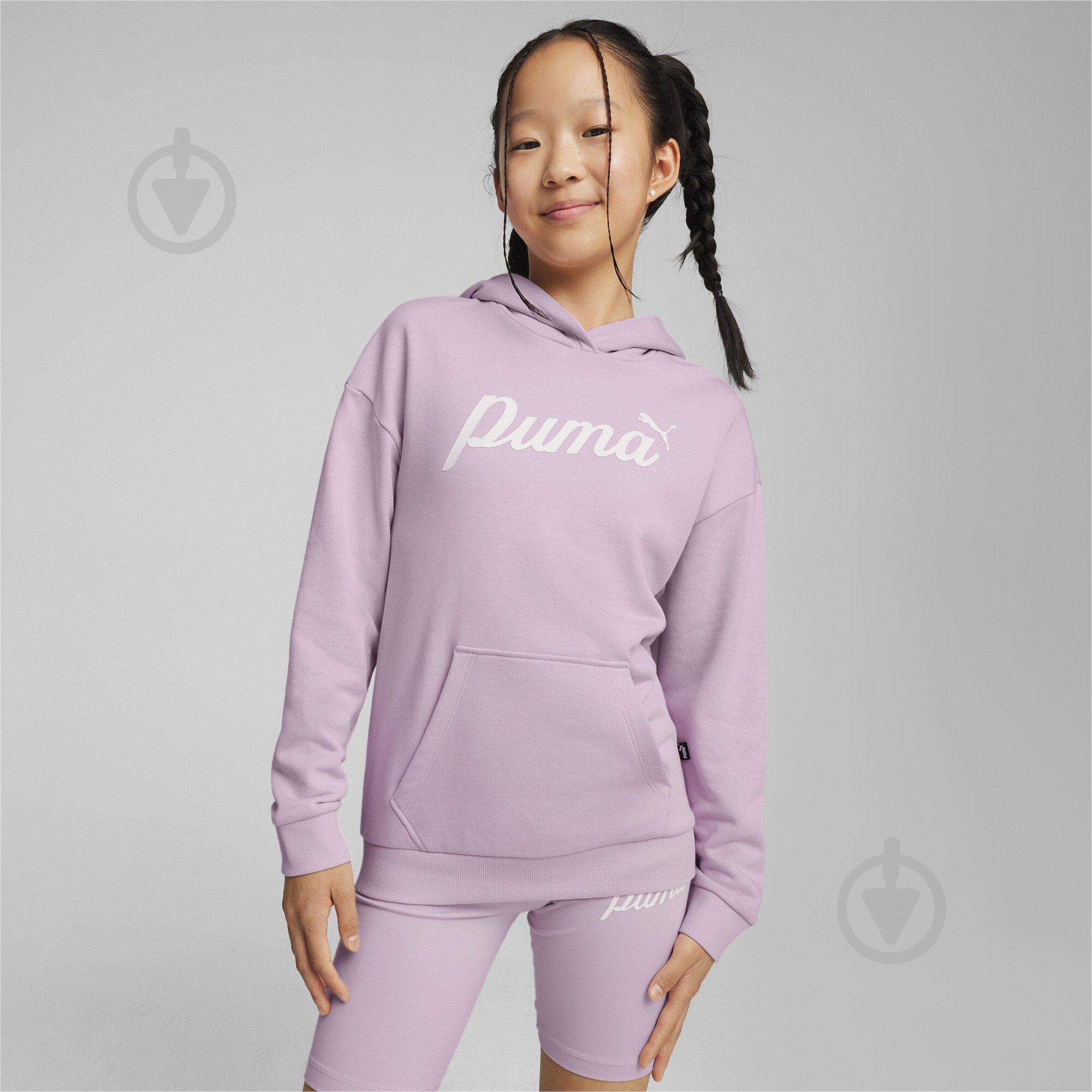 Джемпер Puma ESS+ SCRIPT HOODIE TR G 67940360 розовый - фото 3