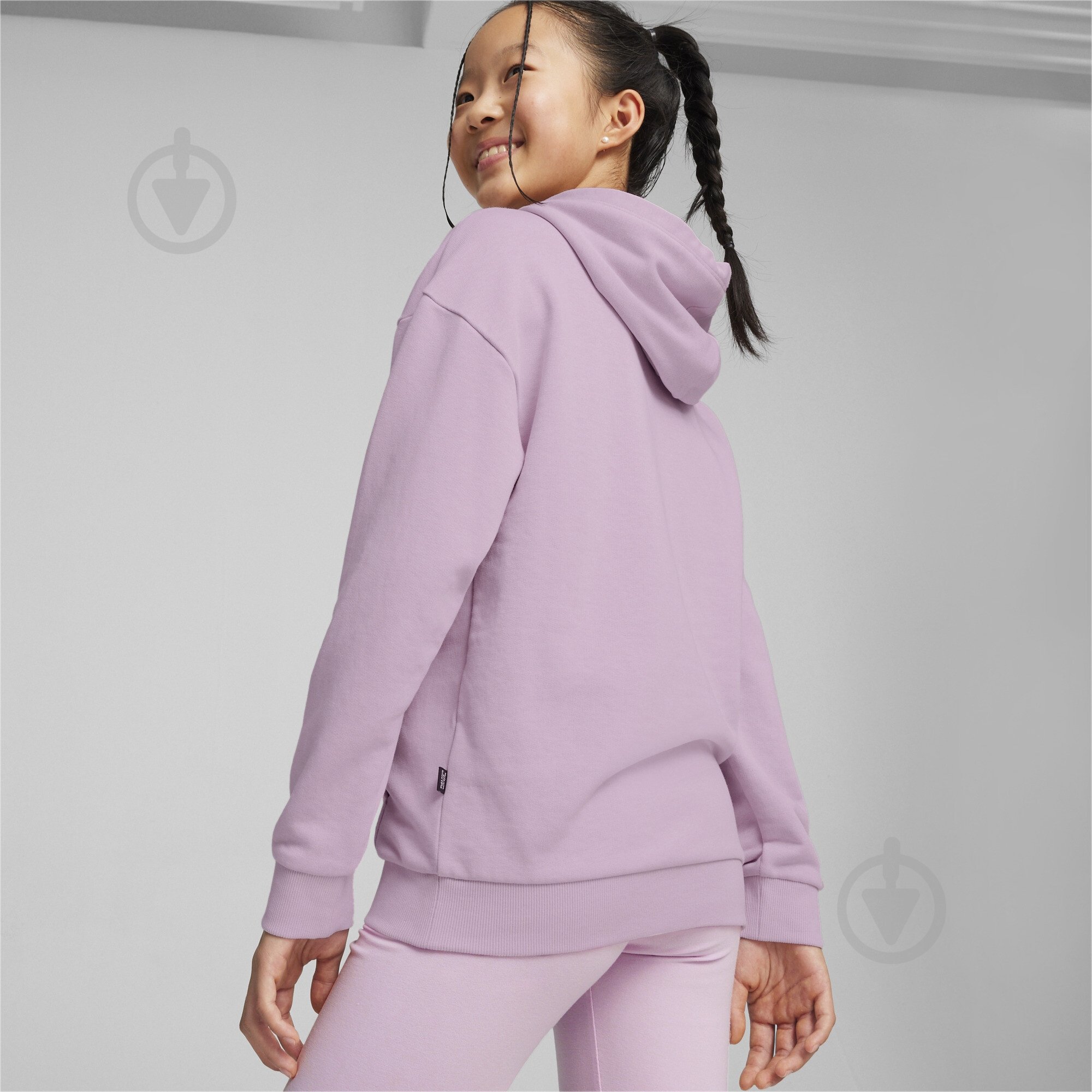 Джемпер Puma ESS+ SCRIPT HOODIE TR G 67940360 розовый - фото 4