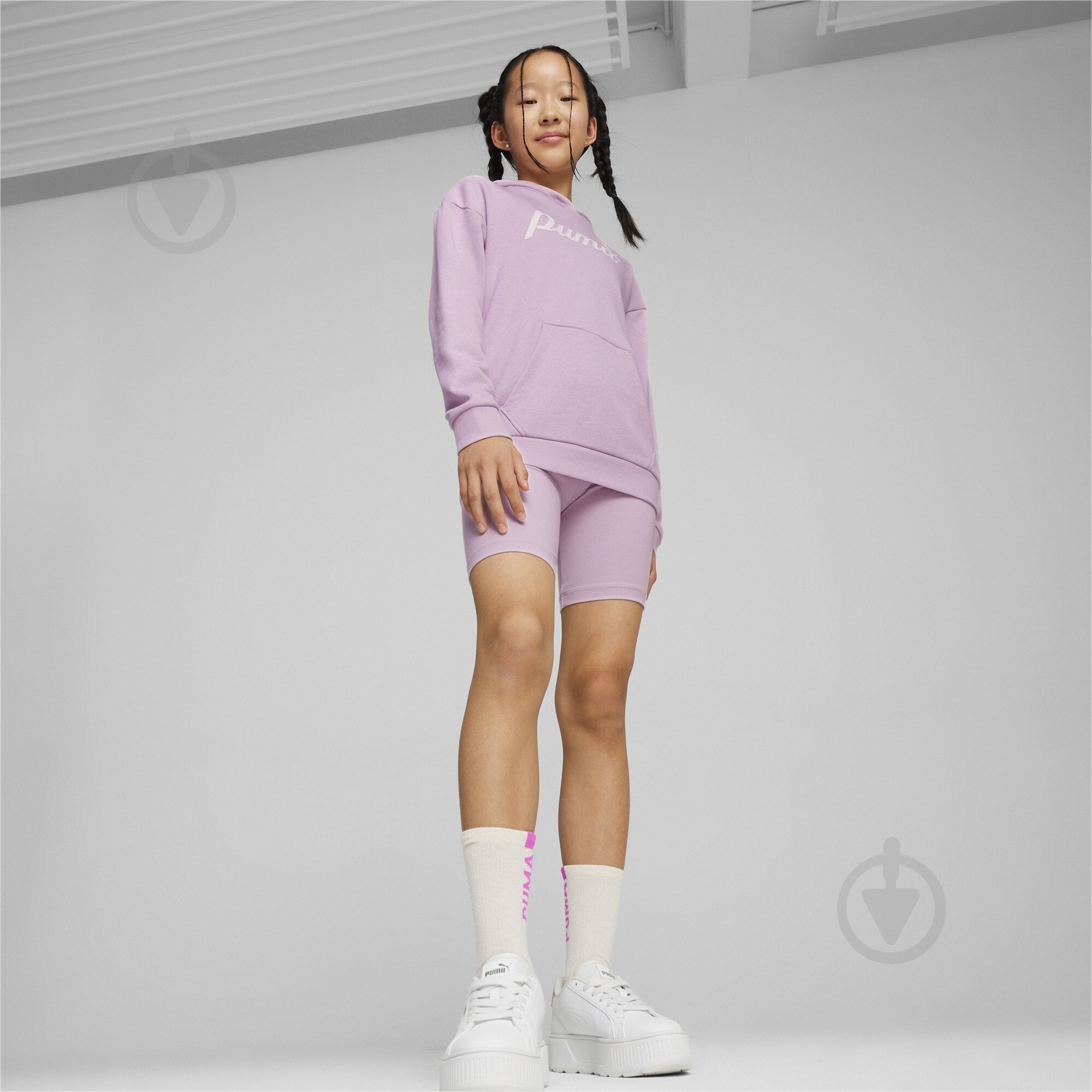 Джемпер Puma ESS+ SCRIPT HOODIE TR G 67940360 розовый - фото 5