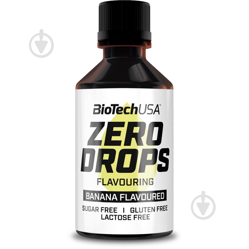 Капли ароматизированные BioTechUSA Zero Drops Банан 50 мл - фото 1 Капли ароматизированные BioTechUSA Zero Drops Банан 50 мл - фото 1