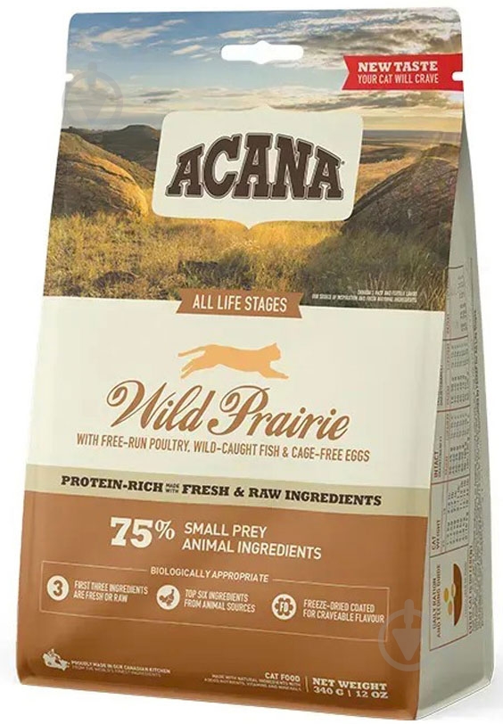 Корм сухой для кошек Acana Wild Prairie Cat 340 г - фото 1 Корм сухой для кошек Acana Wild Prairie Cat 340 г - фото 1