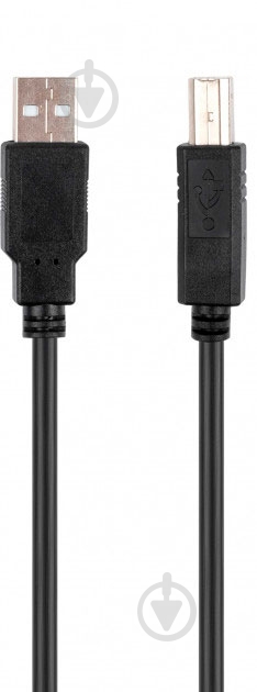 Кабель Vinga USB Am – USB Bm 5 м черный (VCPUSBAMBM5BK) - фото 3