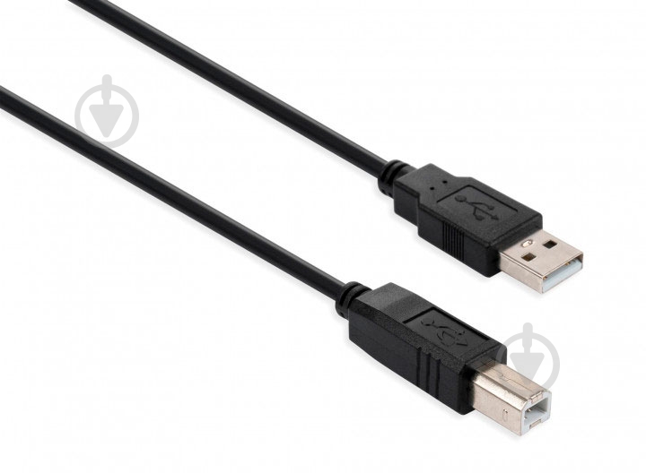 Кабель Vinga USB Am – USB Bm 5 м черный (VCPUSBAMBM5BK) - фото 2