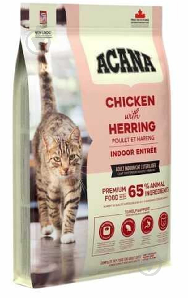 Корм сухий для котів Acana Indoor Entree Cat 1,8 кг - фото 1 Корм сухий для котів Acana Indoor Entree Cat 1,8 кг - фото 1