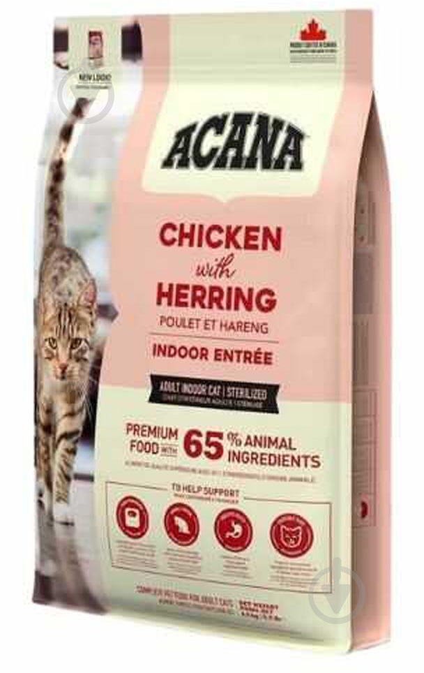 Корм сухий для котів Acana Indoor Entree Cat 1,8 кг - фото 3 Корм сухий для котів Acana Indoor Entree Cat 1,8 кг - фото 3