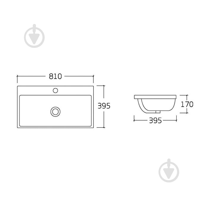 Умывальник VOLLE 13-01-803 - фото 2 Умывальник VOLLE 13-01-803 - фото 2