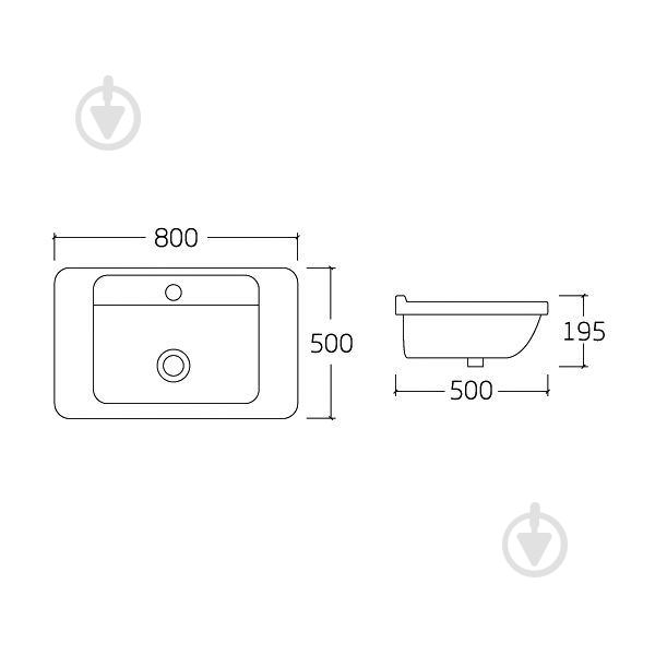 Умывальник VOLLE 13-01-728 - фото 2 Умывальник VOLLE 13-01-728 - фото 2