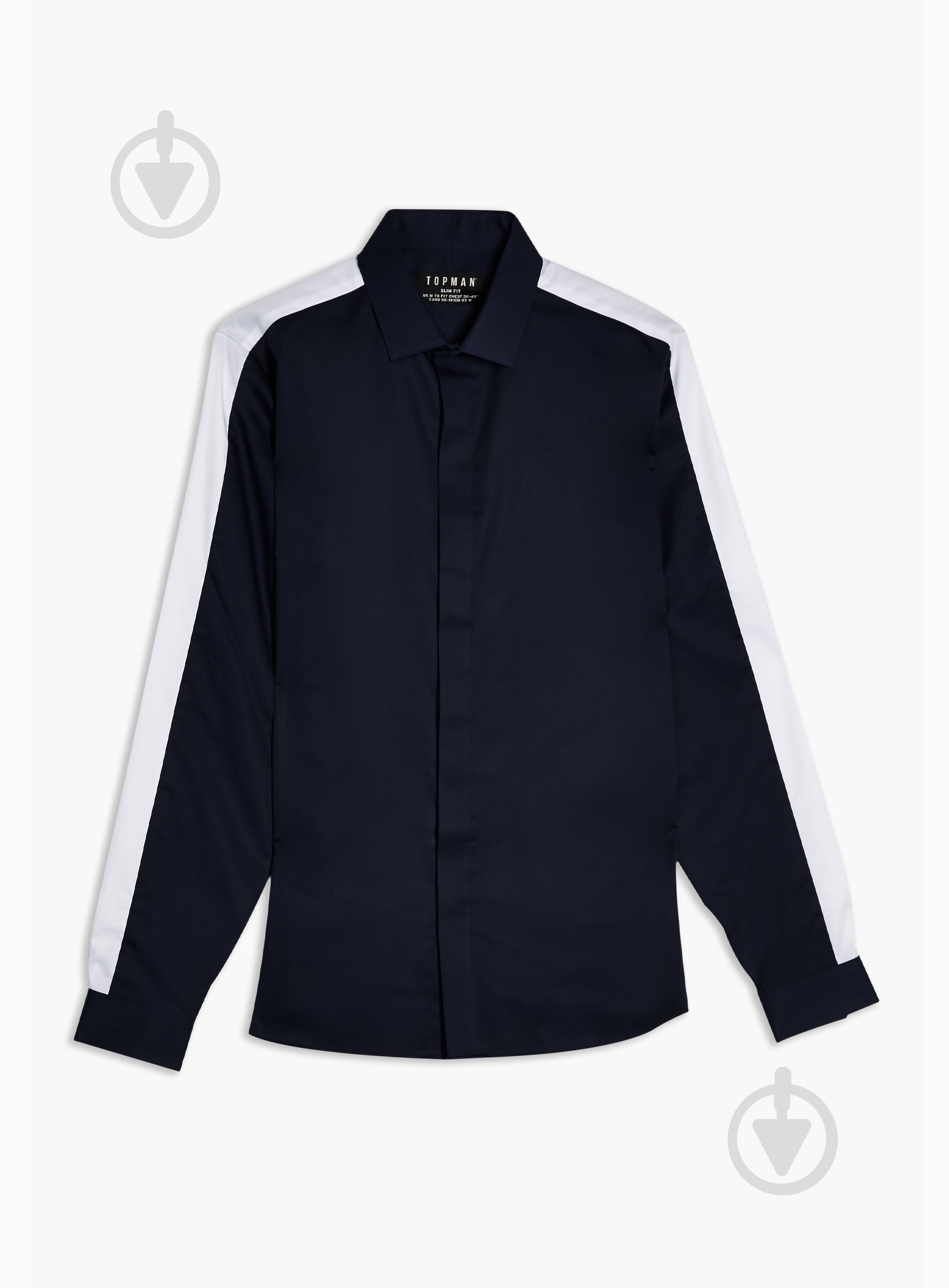 Рубашка TopMan SMART SHIRTS 84F07Q-NAV р. S синий - фото 2