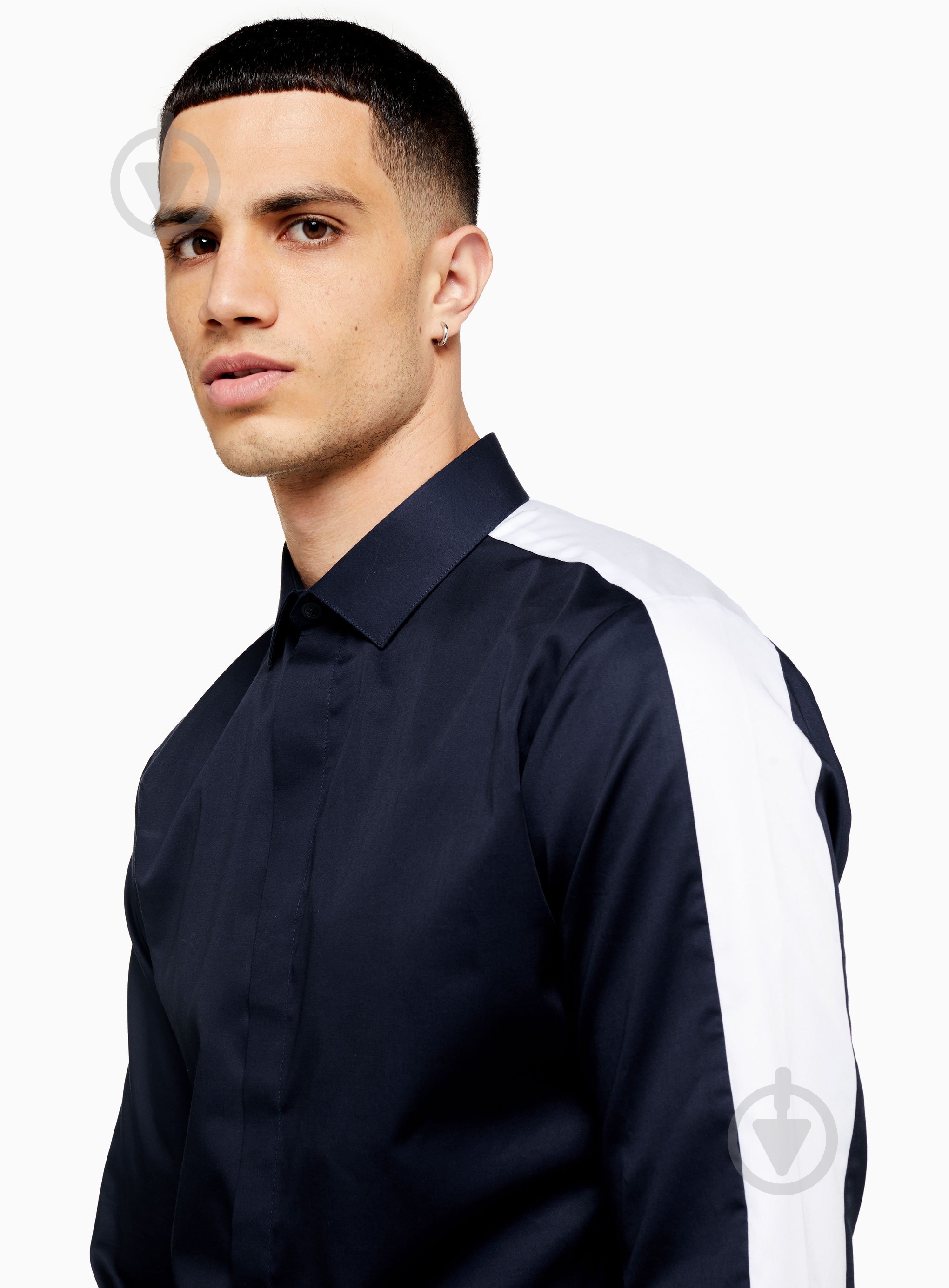 Рубашка TopMan SMART SHIRTS 84F07Q-NAV р. S синий - фото 4