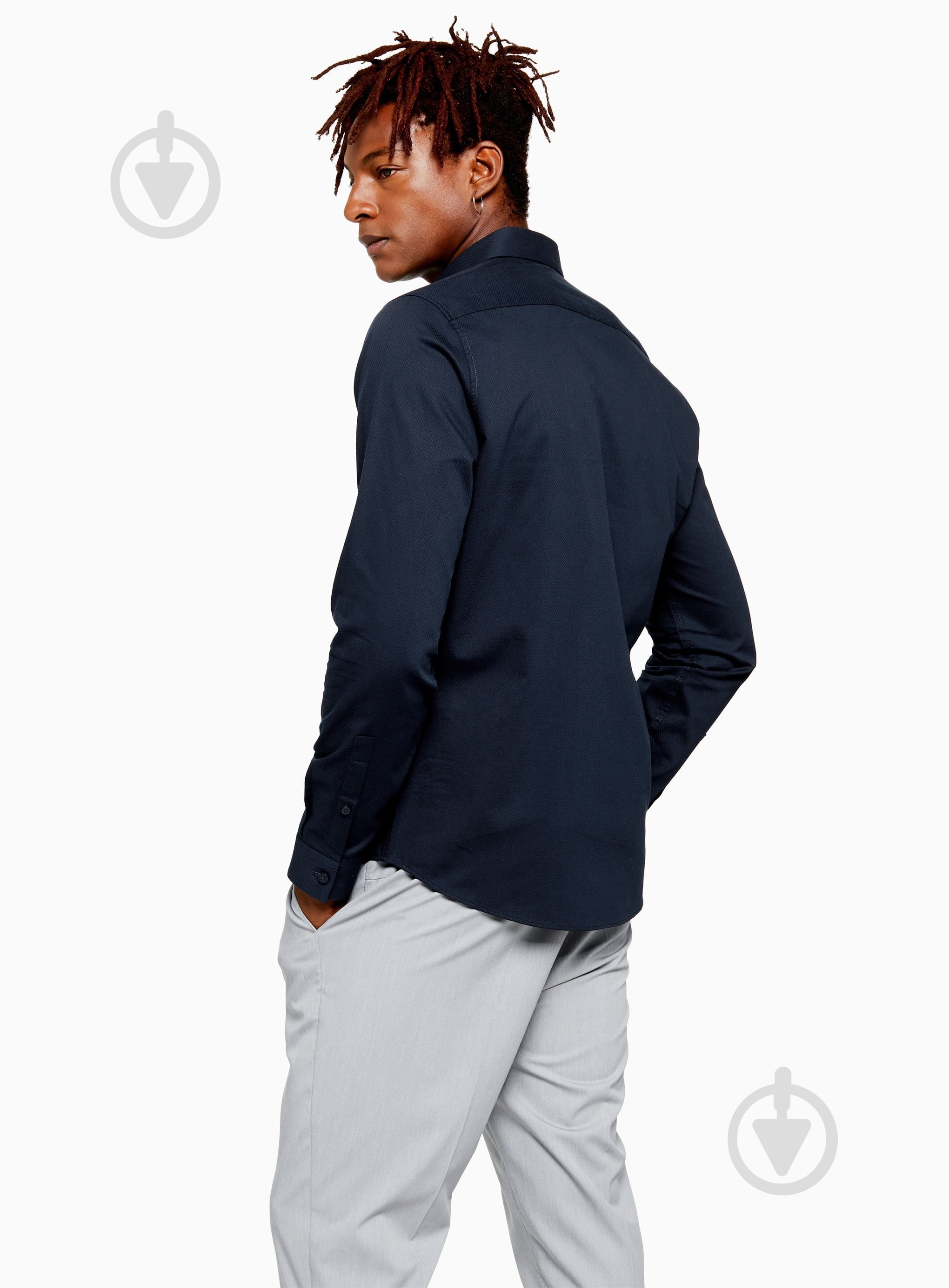 Рубашка TopMan SMART SHIRTS 84L03R-NAV р. S синий - фото 3 Рубашка TopMan SMART SHIRTS 84L03R-NAV р. S синий - фото 3