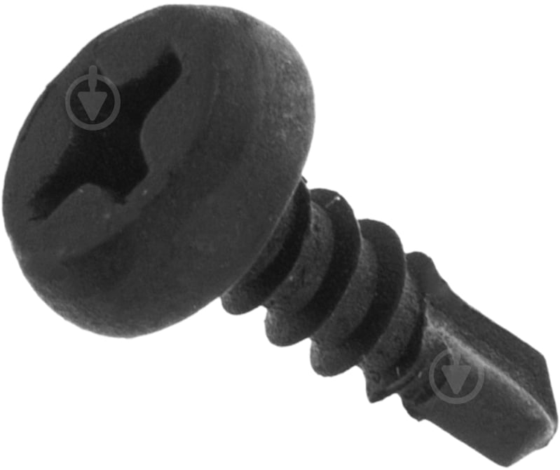 Саморез по металлу со сверлом 3,5x9,5 мм 1000 шт фосфат черный - фото 1