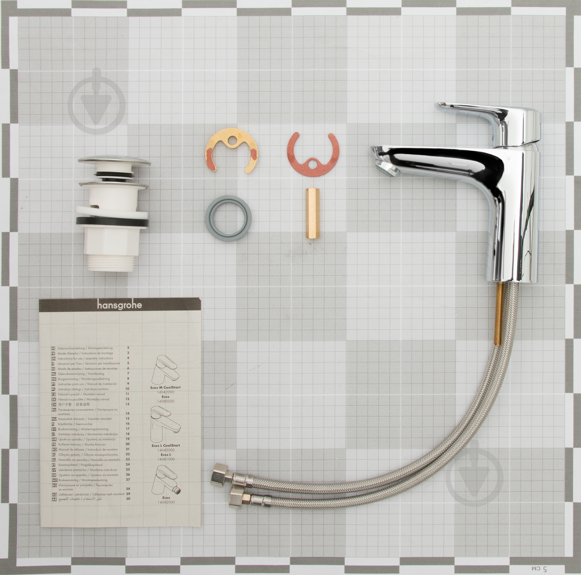 Смеситель для умывальника Hansgrohe Ecos L 14043000 - фото 3