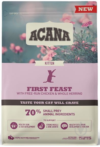 Корм сухой для котят Acana First Feast Cat 340 г - фото 1 Корм сухой для котят Acana First Feast Cat 340 г - фото 1