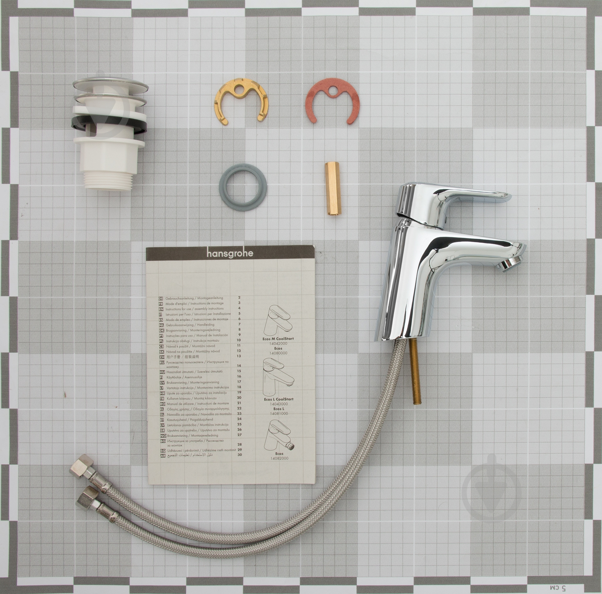 Смеситель для умывальника Hansgrohe Ecos M 14042000 - фото 3 Смеситель для умывальника Hansgrohe Ecos M 14042000 - фото 3