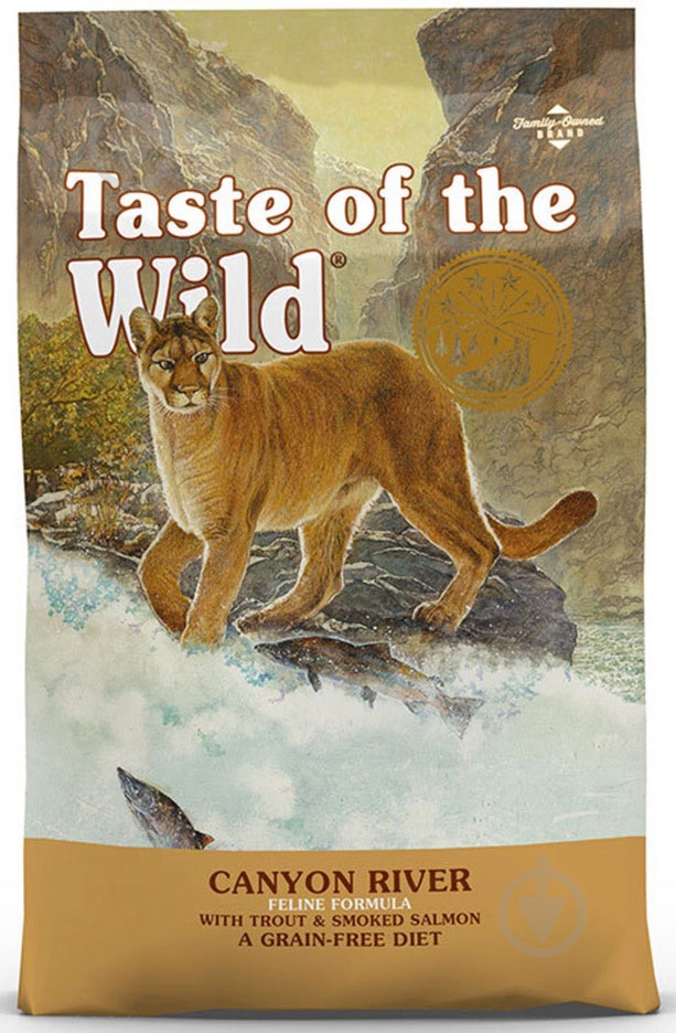 Корм сухий для котів Taste of the Wild Canyon River Feline 2 кг - фото 1 Корм сухий для котів Taste of the Wild Canyon River Feline 2 кг - фото 1