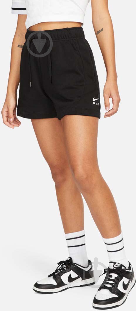 Шорты Nike W NSW AIR FLC MR SHORT DV8052-010 р. L черный - фото 1