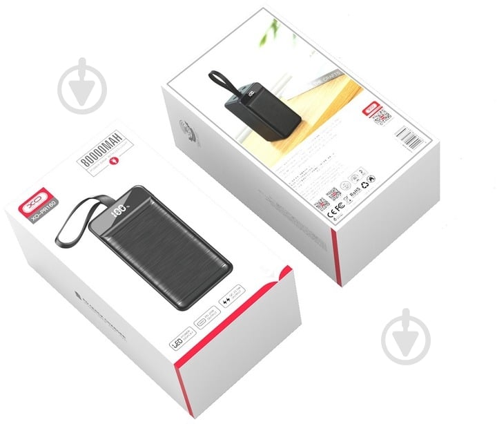 Повербанк Xo PR160 80000 mAh black (PR160.black) - фото 6
