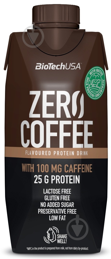 Кава BioTechUSA Zero Coffee 330 ml Латте 330 мл - фото 1 Кава BioTechUSA Zero Coffee 330 ml Латте 330 мл - фото 1