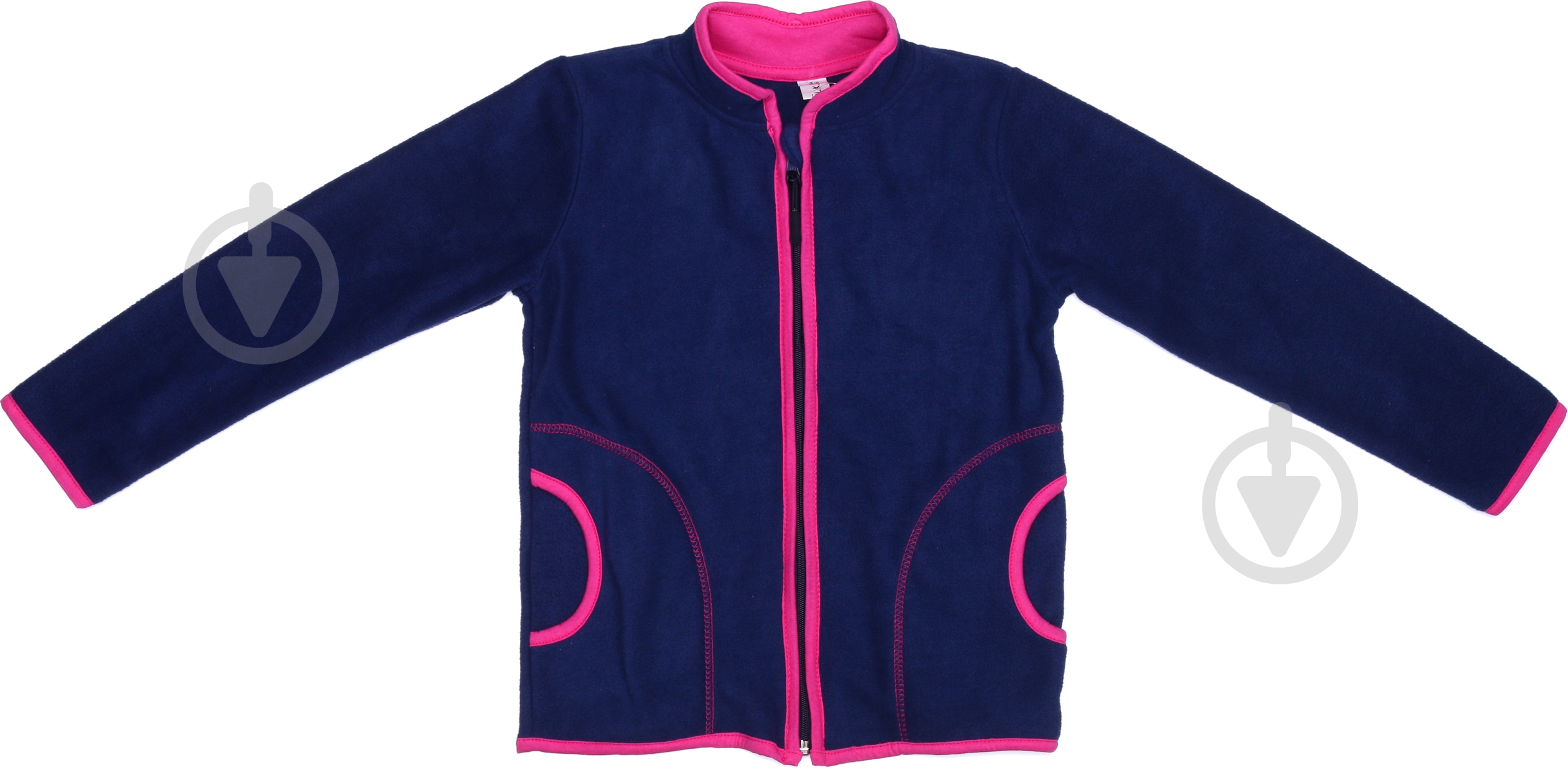 Кофта для девочки Luna Kids на флисе р.128 синий - фото 2