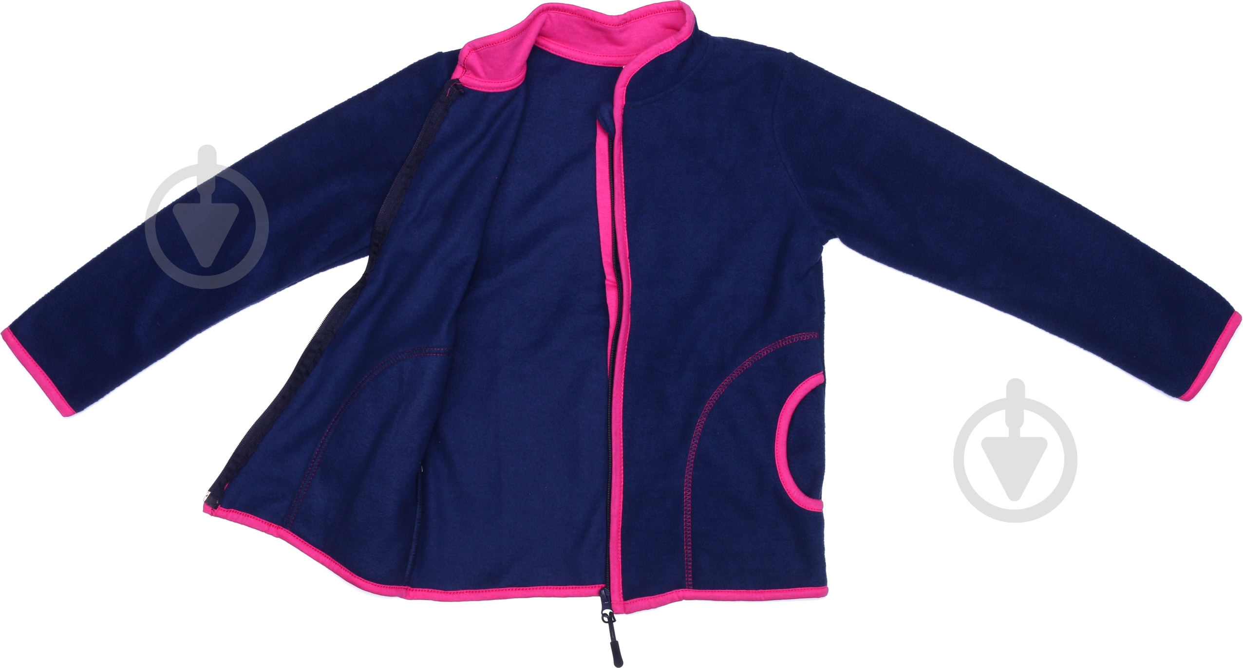 Кофта для девочки Luna Kids на флисе р.152 синий - фото 4