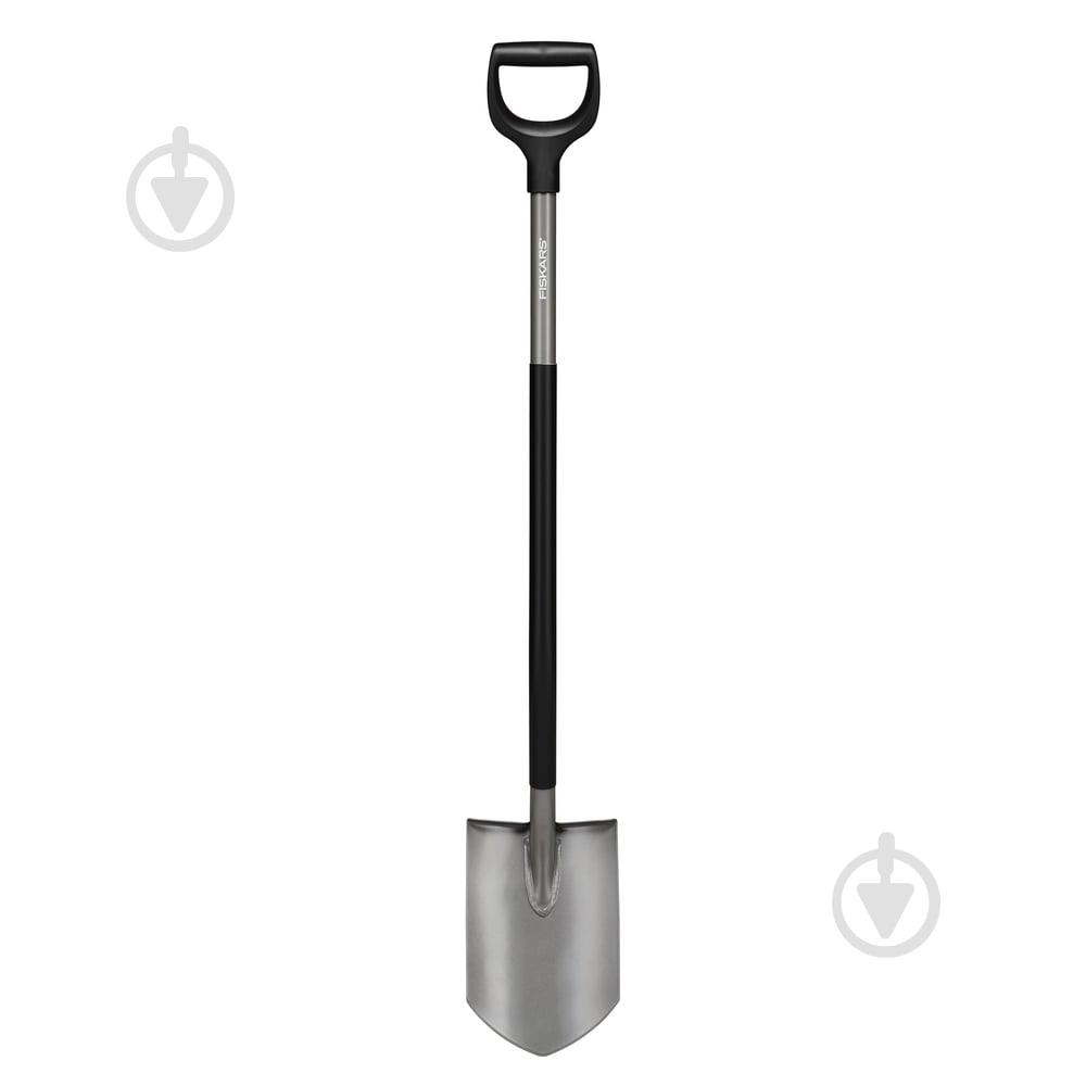 Лопата штикова суцільна Fiskars Ergonomic Pointed Grey 125 см - фото 2 Лопата штикова суцільна Fiskars Ergonomic Pointed Grey 125 см - фото 2