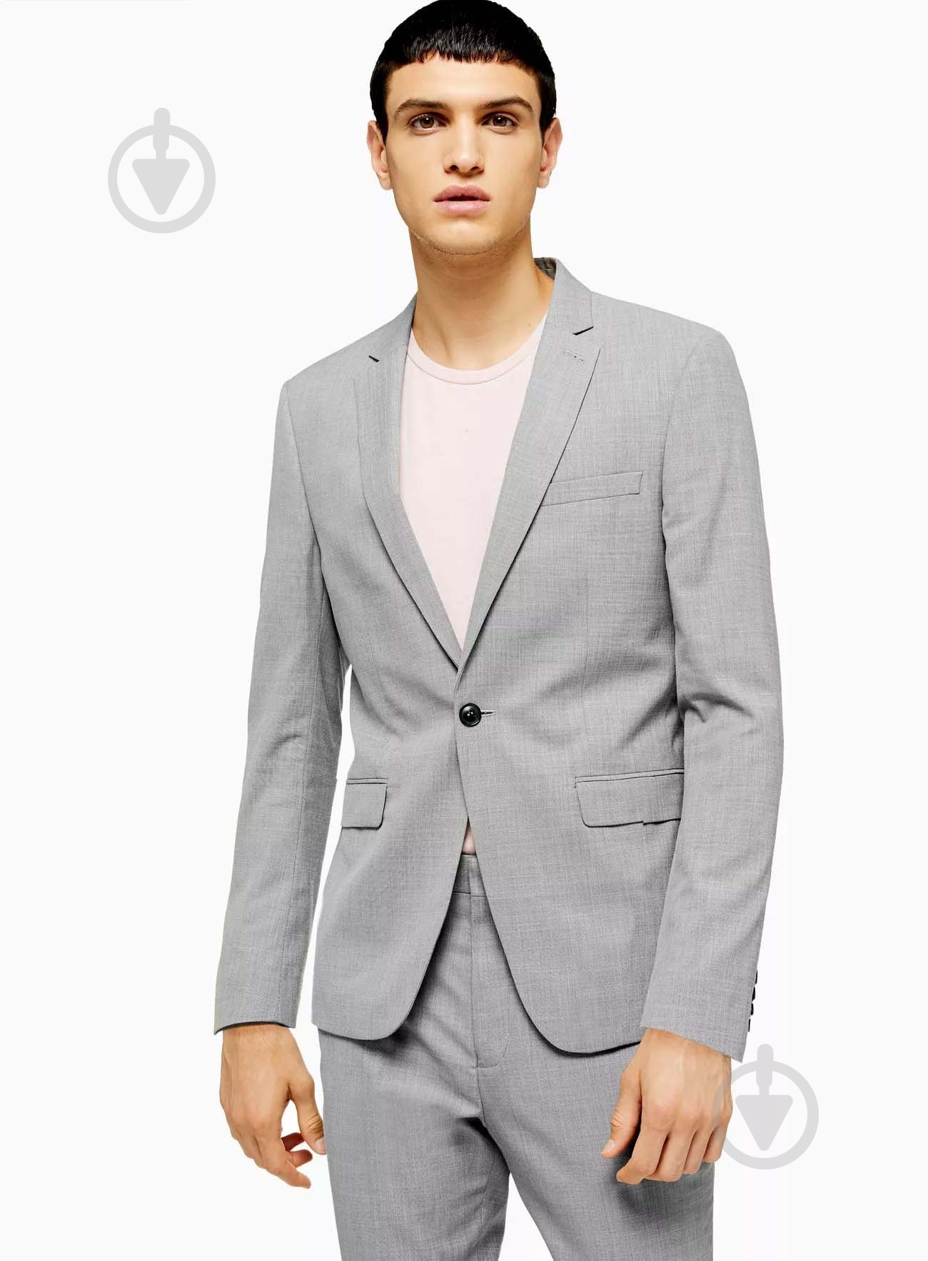 Пиджак TopMan р. 40R серый - фото 1 Пиджак TopMan р. 40R серый - фото 1