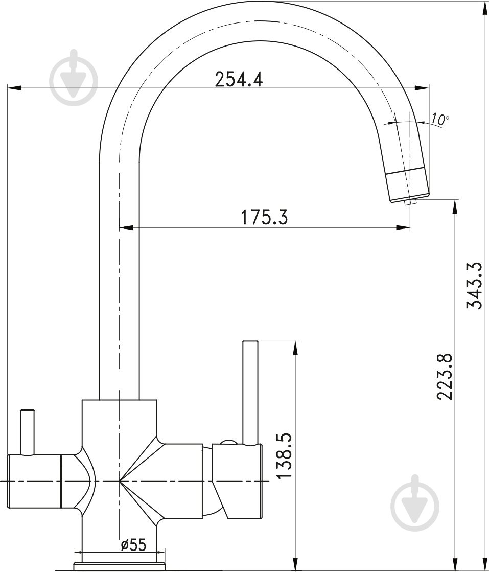 Смеситель для кухни Imprese Daicy 55009-U - фото 5
