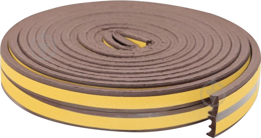 Уплотнитель самоклеющийся E-образный Horst DS-E 9x4 6 м коричневый - фото 1 Уплотнитель самоклеющийся E-образный Horst DS-E 9x4 6 м коричневый - фото 1