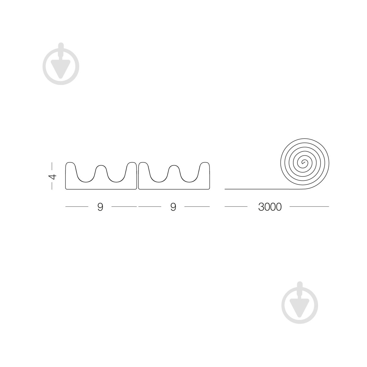 Уплотнитель самоклеющийся E-образный Horst DS-E 9x4 6 м коричневый - фото 13